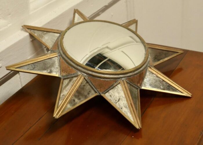 french art deco style starburst mirror 1960 5