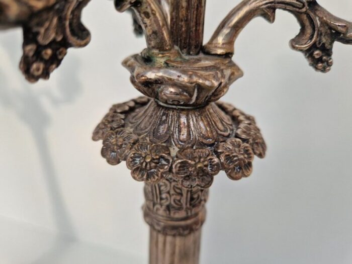 french empire candleholder 1830 set of 2 5