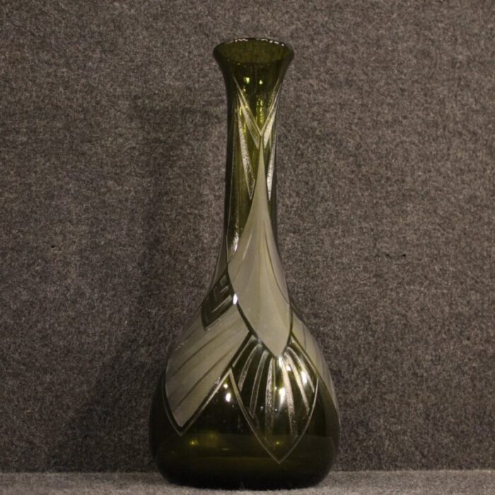 french glass vase by legras 1920s 2