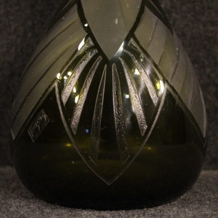 french glass vase by legras 1920s 7