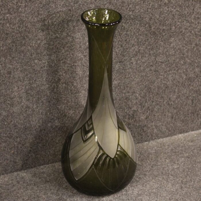 french glass vase by legras 1920s 8