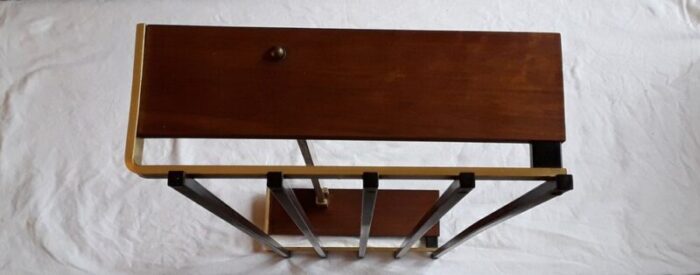 german wall mounted coat rack in teak 1970s 6