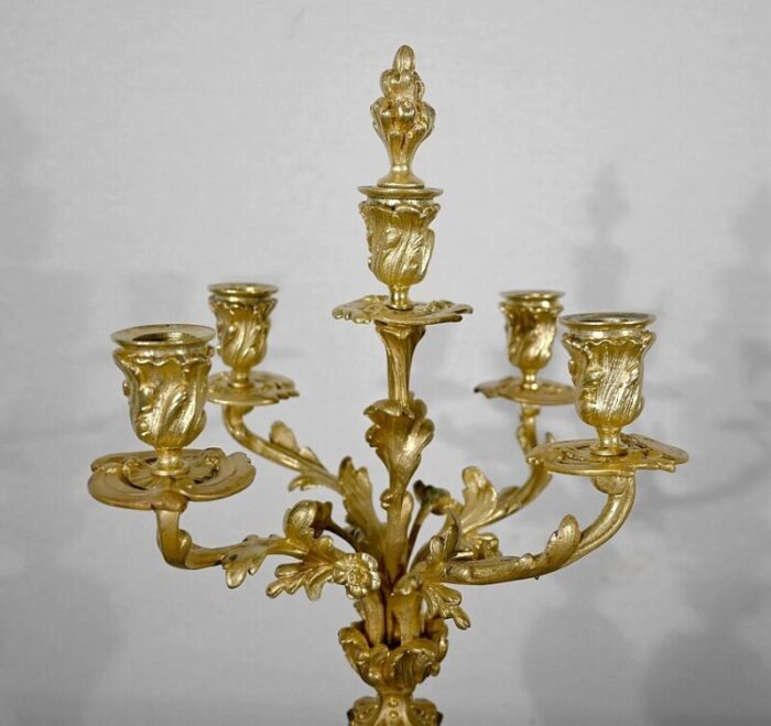 gilt bronze and martin varnish fireplace trim in louis xv style mid 19th century set of 3 29