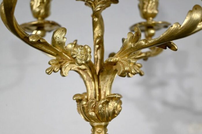 gilt bronze and martin varnish fireplace trim in louis xv style mid 19th century set of 3 32