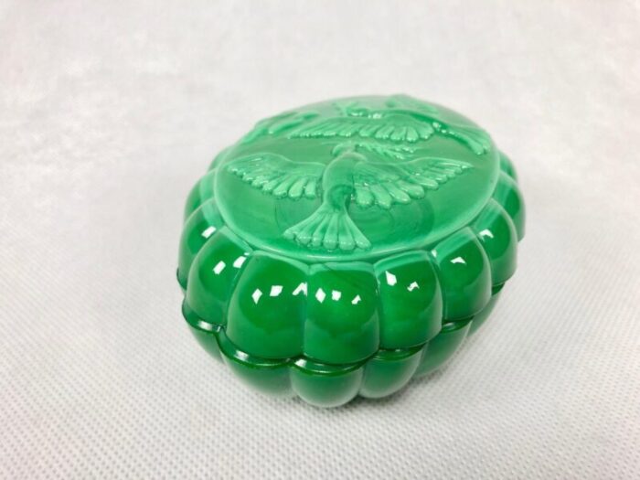 glass malachite box by artur pleva for schlevogt 1950s 2