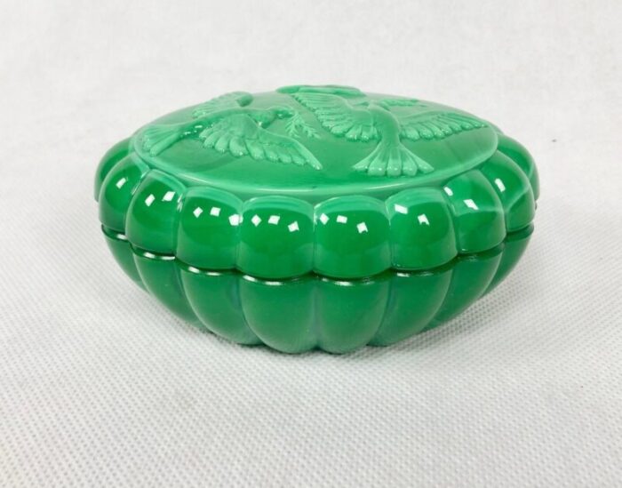 glass malachite box by artur pleva for schlevogt 1950s 4