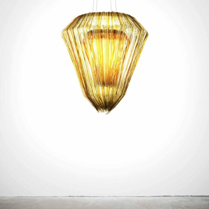 gold resin chandelier by jacopo foggini 5968