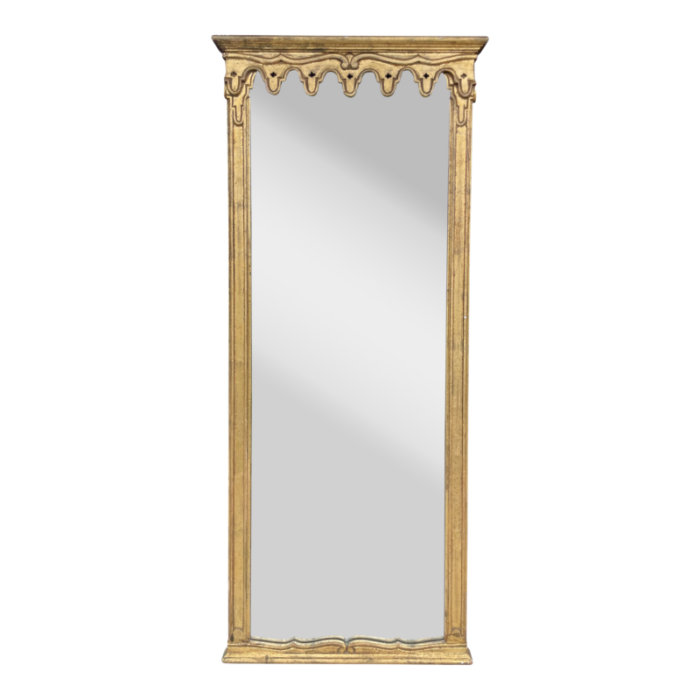 gothic revival gold gilt italian wall mirror 1863