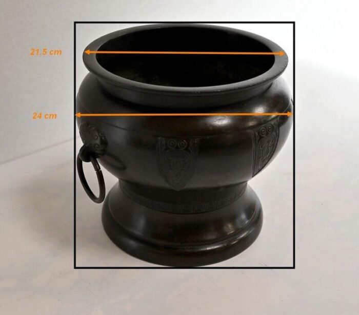 greek inspiration bronze cache pot 1900s 11