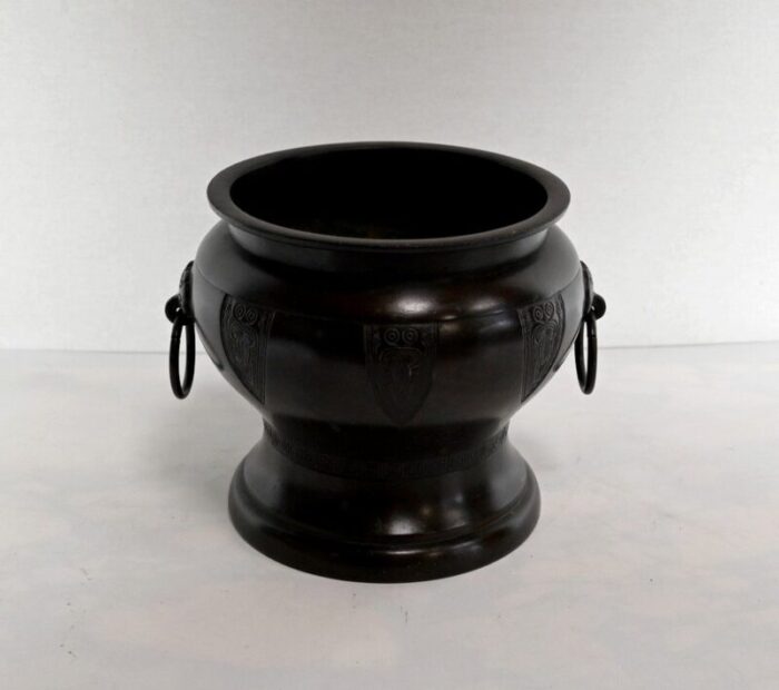 greek inspiration bronze cache pot 1900s 6