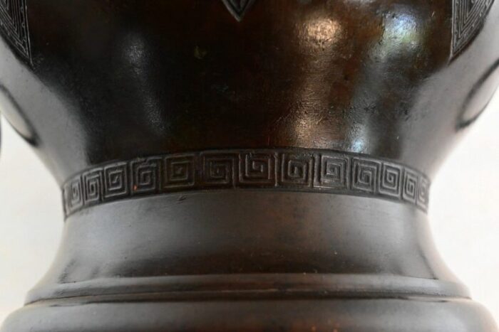 greek inspiration bronze cache pot 1900s 7