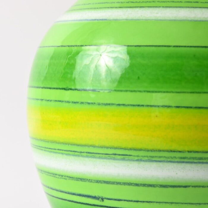 green colored vase by aldo londi for bitossi 3