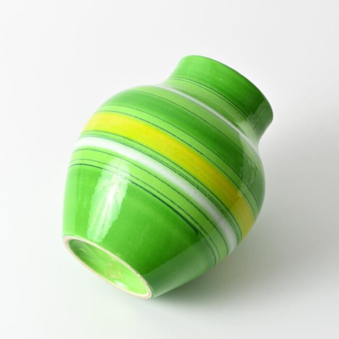 green colored vase by aldo londi for bitossi 5