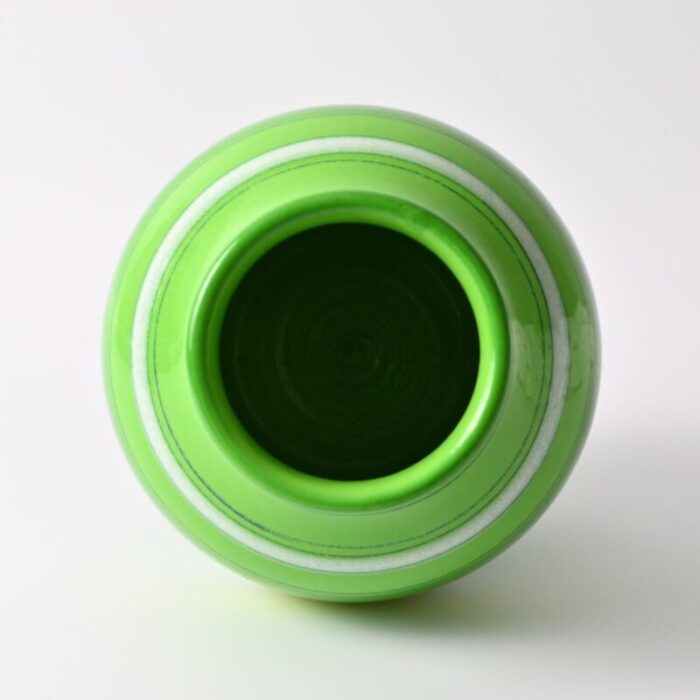 green colored vase by aldo londi for bitossi 9