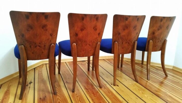 h 214 chairs attributed to jindrich halabala for up zavody 1950s set of 4 2732