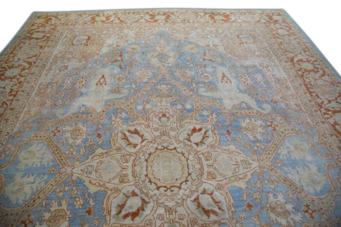 hand knotted modern turkish finewoven oushak rug luxurious oriental design 101 x 1311 0451