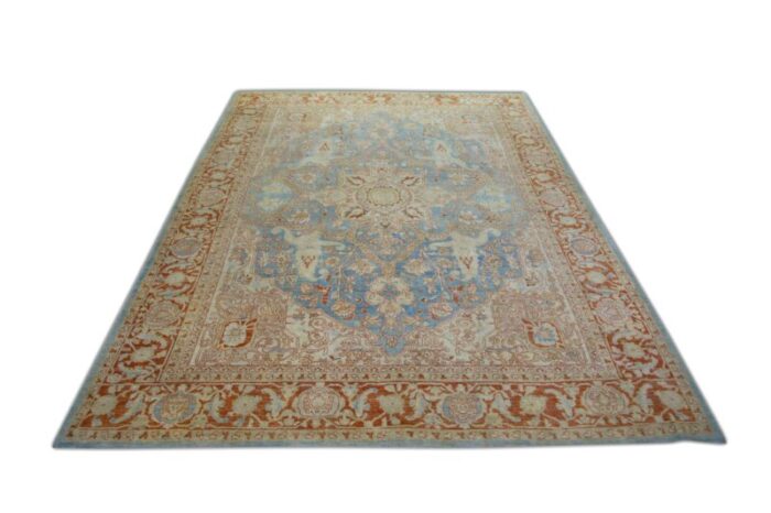 hand knotted modern turkish finewoven oushak rug luxurious oriental design 101 x 1311 9363