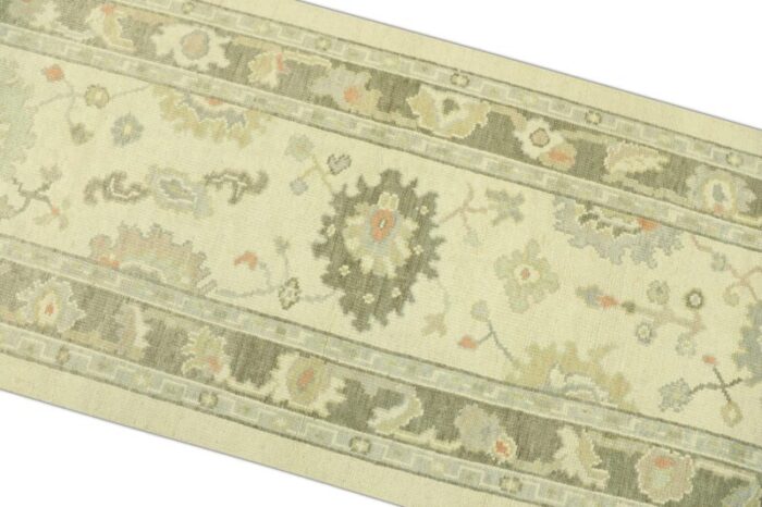 hand knotted modern turkish oushak oriental runner 29 x 79 5992