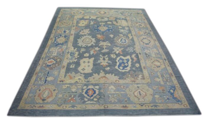 hand knotted modern turkish oushak rug 95 x 126 0322