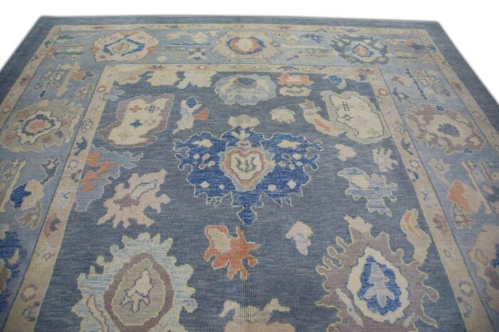 hand knotted modern turkish oushak rug 95 x 126 5832