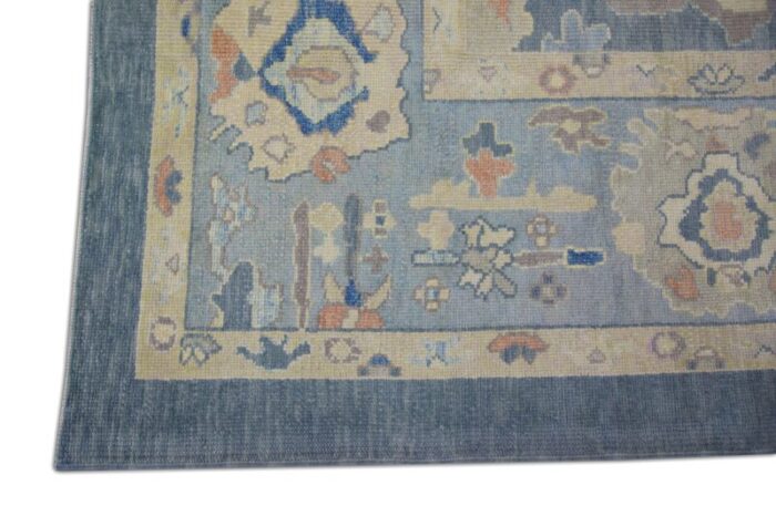 hand knotted modern turkish oushak rug 95 x 126 6727