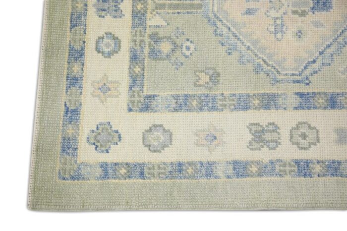 handmade modern turkish oushak oriental runner rug 211 x 145 8736