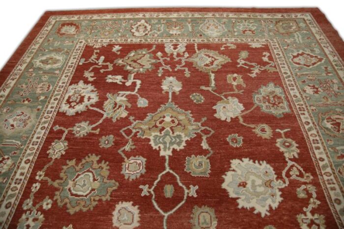 handmade modern turkish oushak rug 10 x 134 5412