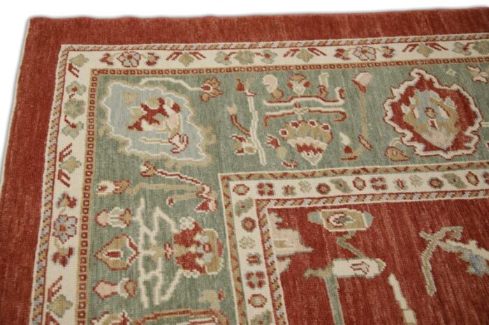 handmade modern turkish oushak rug 10 x 134 7549