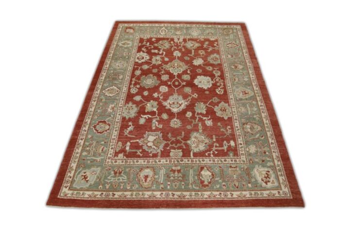 handmade modern turkish oushak rug 10 x 134 8377