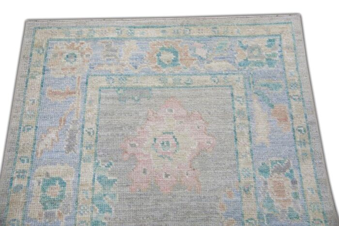 handmade modern turkish oushak rug 211 x 106 0077