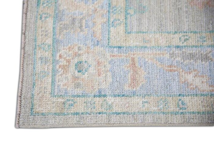 handmade modern turkish oushak rug 211 x 106 8715