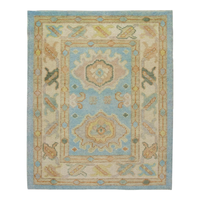 handmade modern turkish oushak rug 29 x 35 6276