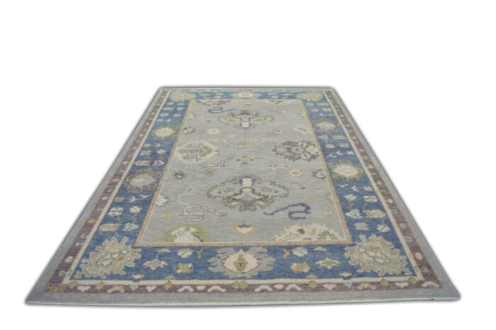 handmade modern turkish oushak rug 64 x 811 3888