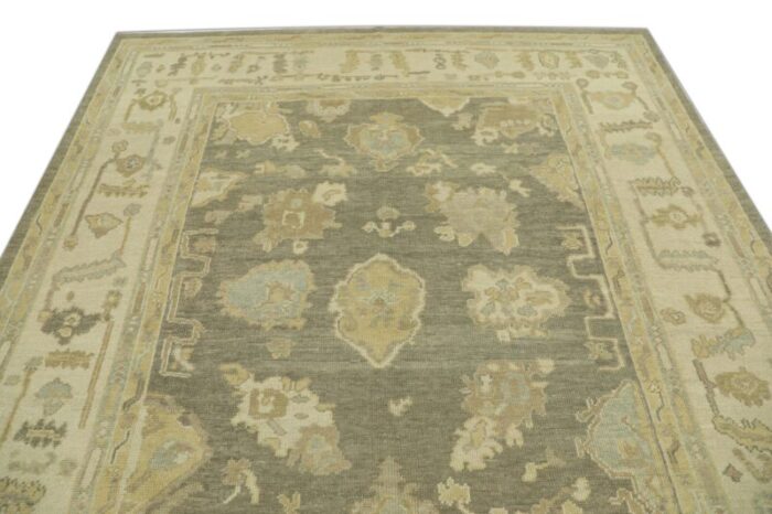 handmade modern turkish oushak rug 77 x 91 4571