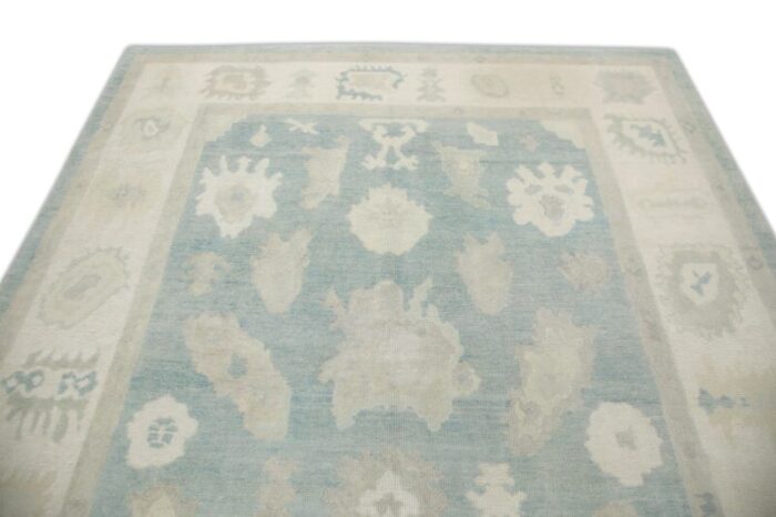 handmade modern turkish oushak rug 82 x 92 6344