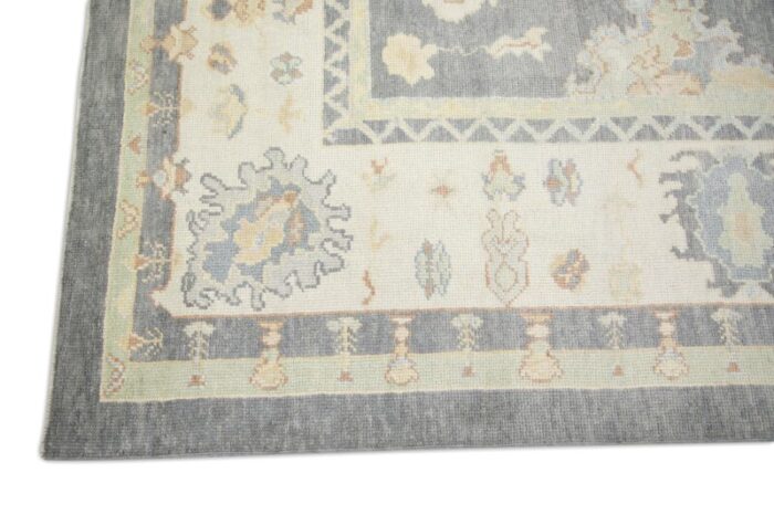 handmade modern turkish oushak rug 92 x 121 8737