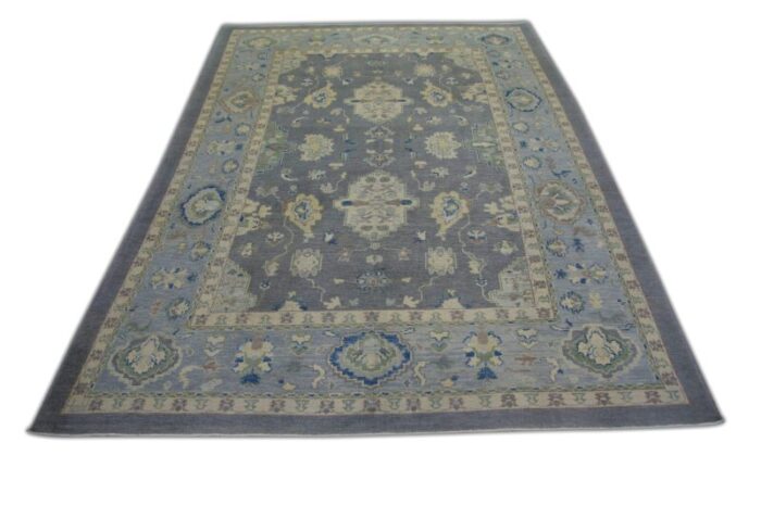 handmade modern turkish oushak rug 92 x 126 0945