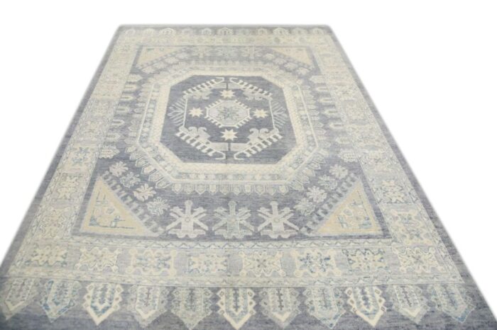 handmade modern turkish oushak rug 94 x 1211 oriental wool rug 5918