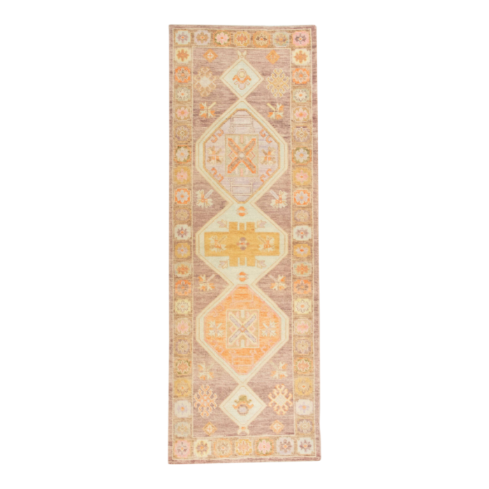 handmade modern turkish oushak rug runner 35 x 811 4202