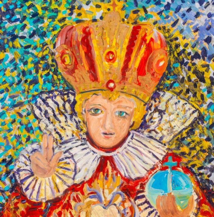 hunt slonem infant of prague oil on canvas 1986 5818