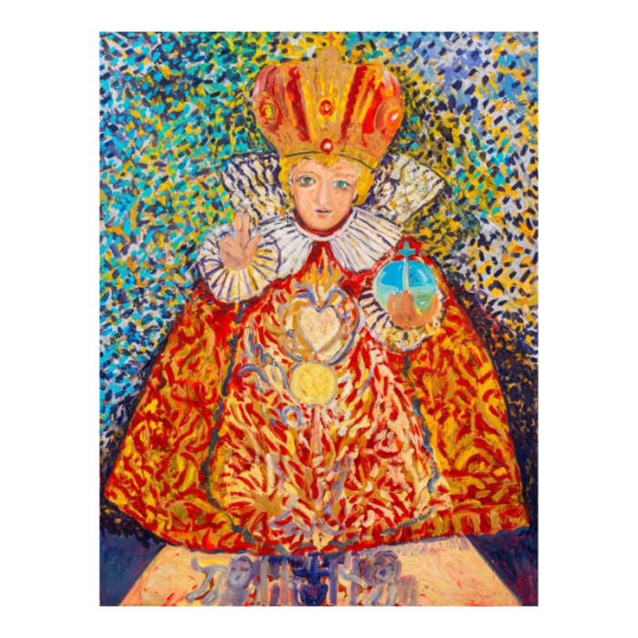 hunt slonem infant of prague oil on canvas 1986 7404