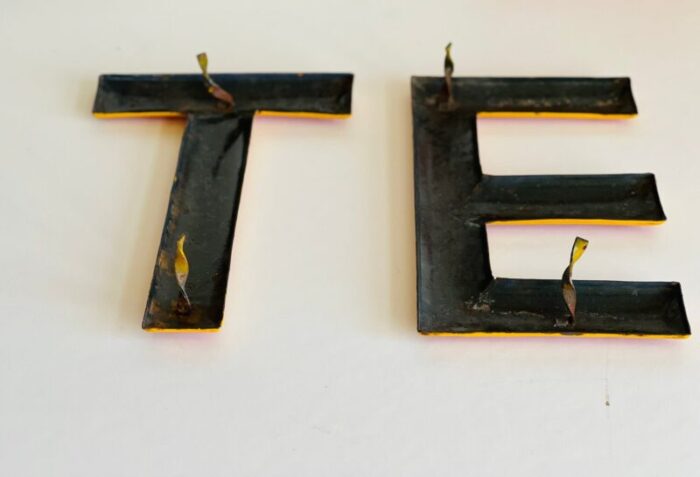 industrial letter sign from tesla set of 5 14