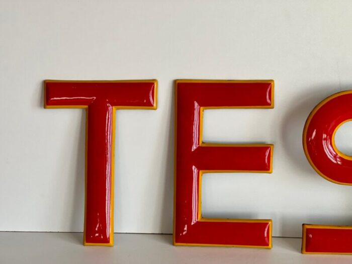 industrial letter sign from tesla set of 5 2