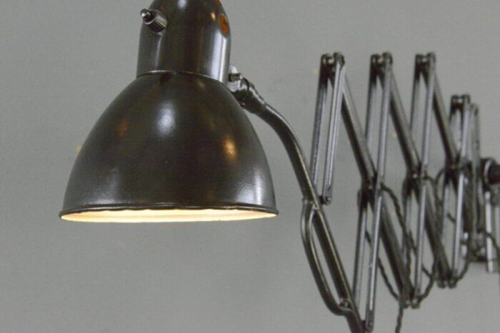 industrial scissor lamp 1930s 8272