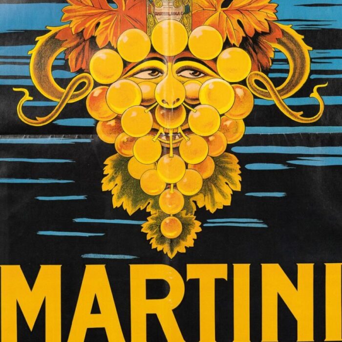 italian framed advertising poster for martini 1970 7