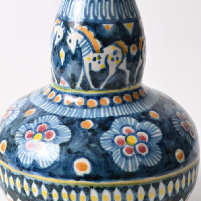 italian hand painted vase by vincenzo pinto 1960s 2