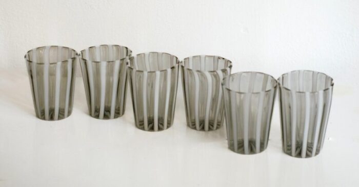 italian murano glassware by gio ponti 2004 set of 6 1