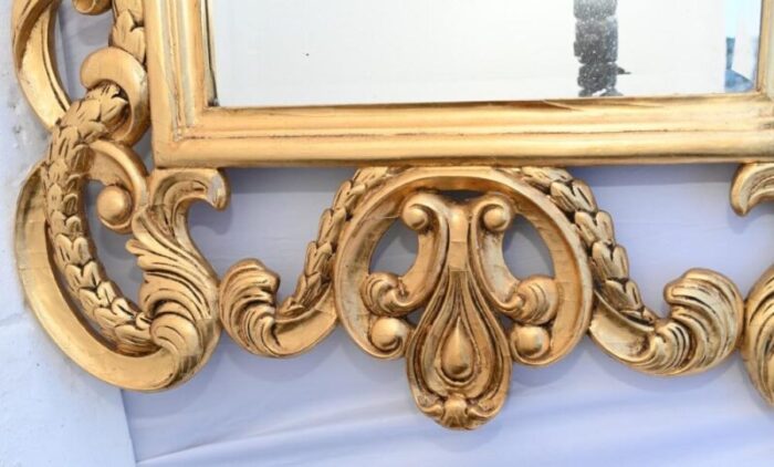 italian rococo gilt mirror 7