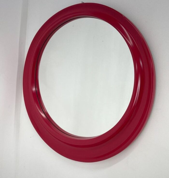 italian round wall mirror 1980s 2