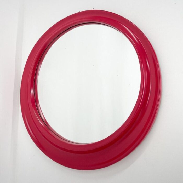 italian round wall mirror 1980s 3